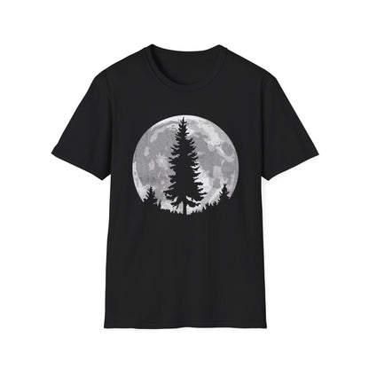 Moon Outdoor Trees Hikers T-Shirt