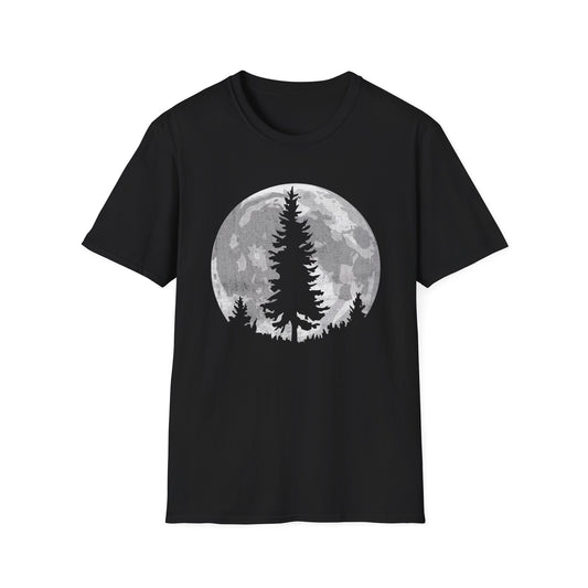 Moon Outdoor Trees Hikers T-Shirt