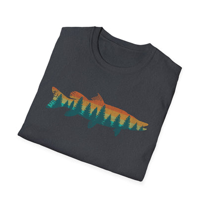 Fly Fishing Outdoor Forest Nature Fisherman Wildlife V3 T-Shirt