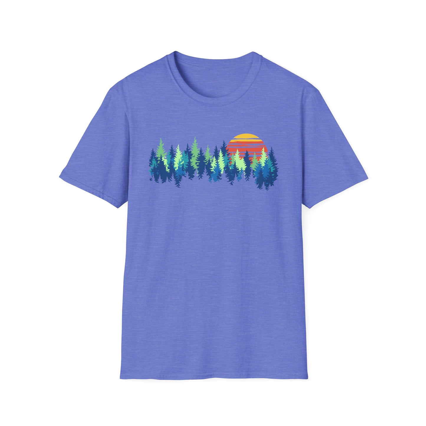 Retro Vintage Sunset Outdoor Forest V1 T-Shirt