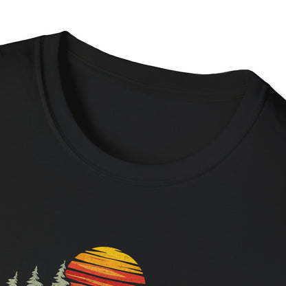 Retro Vintage Sunset Outdoor Forest V2 T-Shirt