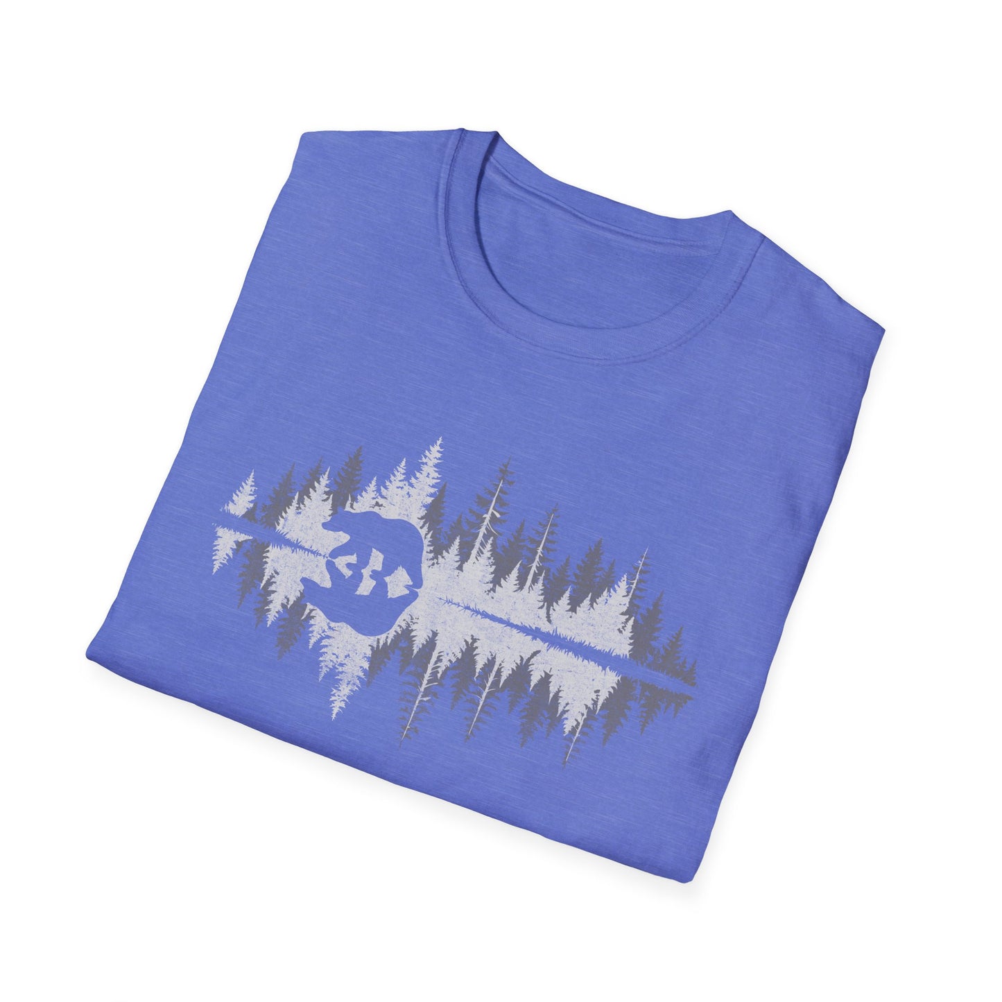 Retro Vintage Bear trees Outdoor Forest T-Shirt