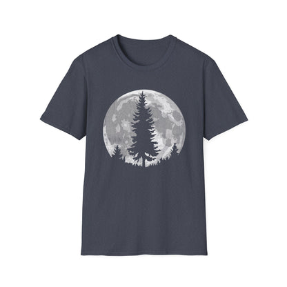 Moon Outdoor Trees Hikers T-Shirt