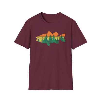 Fly Fishing Outdoor Forest Nature Fisherman Wildlife V1 T-Shirt