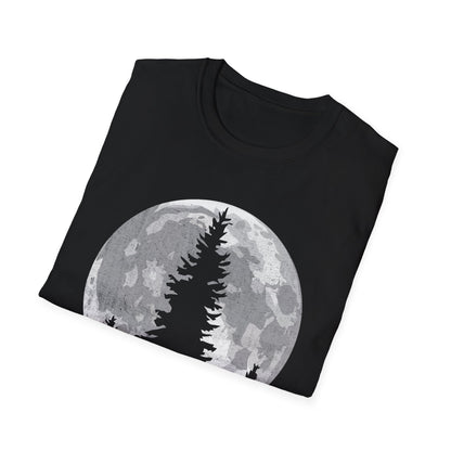 Moon Outdoor Trees Hikers T-Shirt