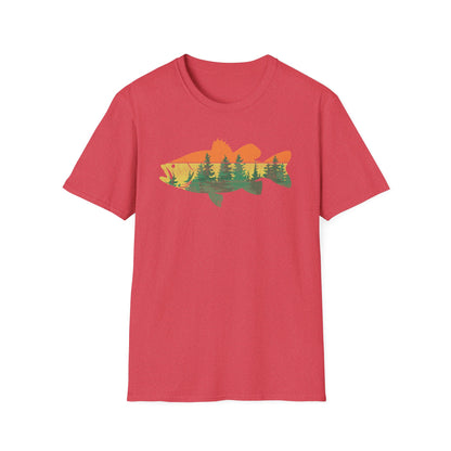 Fly Fishing Outdoor Forest Nature Fisherman Wildlife V1 T-Shirt