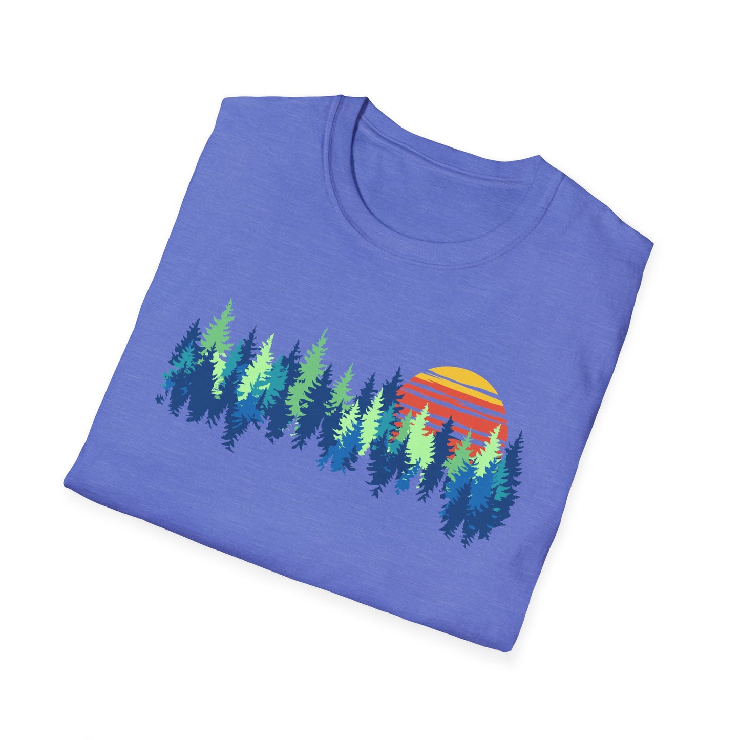 Retro Vintage Sunset Outdoor Forest V1 T-Shirt