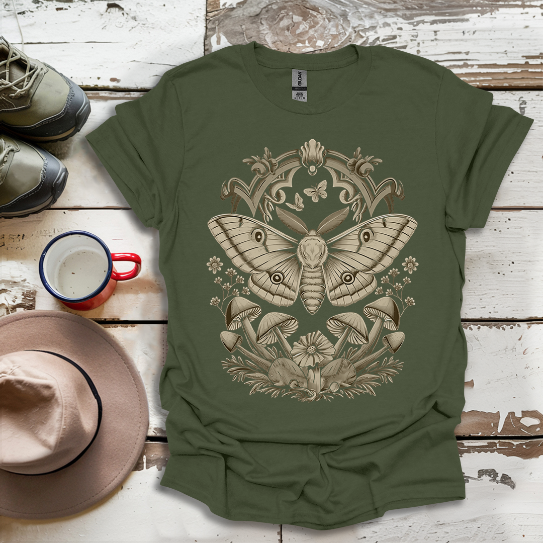 Butterfly Cute Moth Aesthetic Floral Outdoor Forest T-Shirt