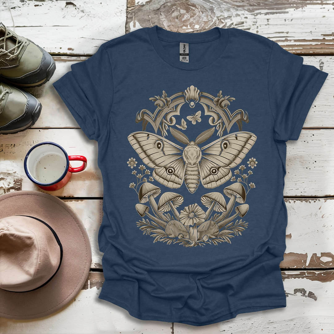 Butterfly Cute Moth Aesthetic Floral Outdoor Forest T-Shirt
