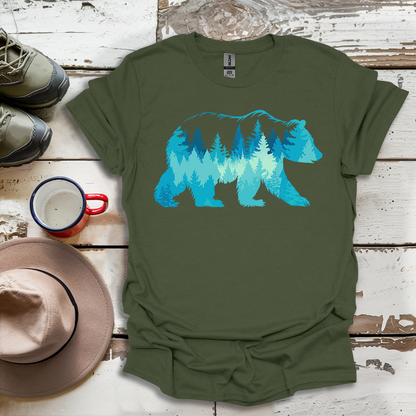 Bear Mountain Trees Outdoor V2 T-Shirt