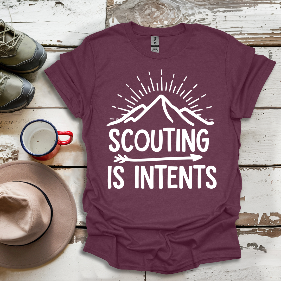 Hiking Outdoor Nature  Scouting Is Intents V3 T-Shirt