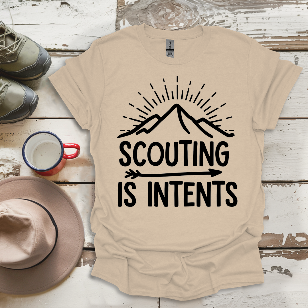 Hiking Outdoor Nature  Scouting Is Intents V3 T-Shirt