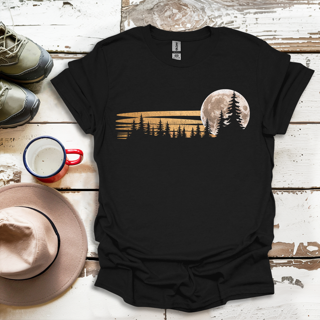 Retro Vintage Trees Outdoor Forest V2 T-Shirt