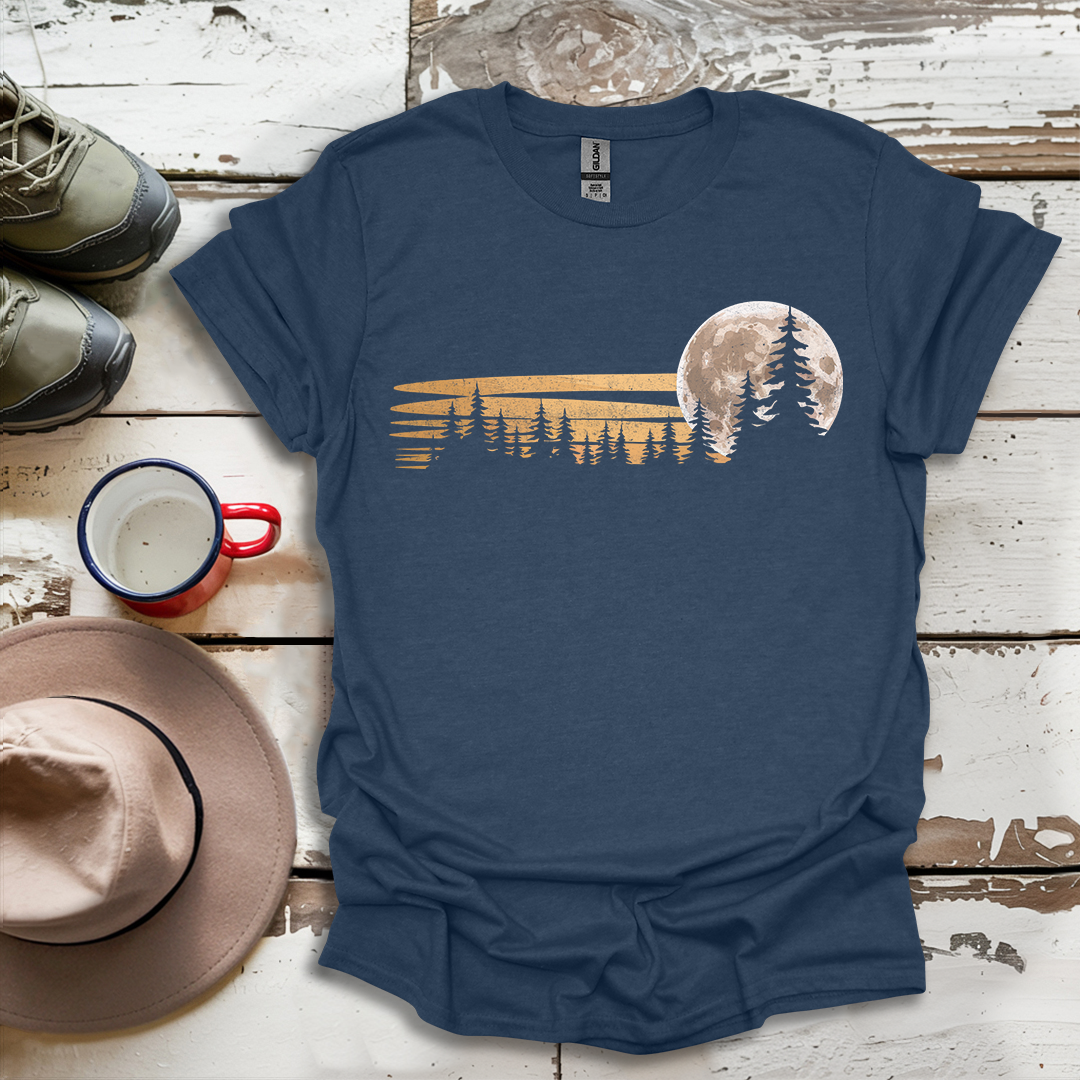 Retro Vintage Trees Outdoor Forest V2 T-Shirt
