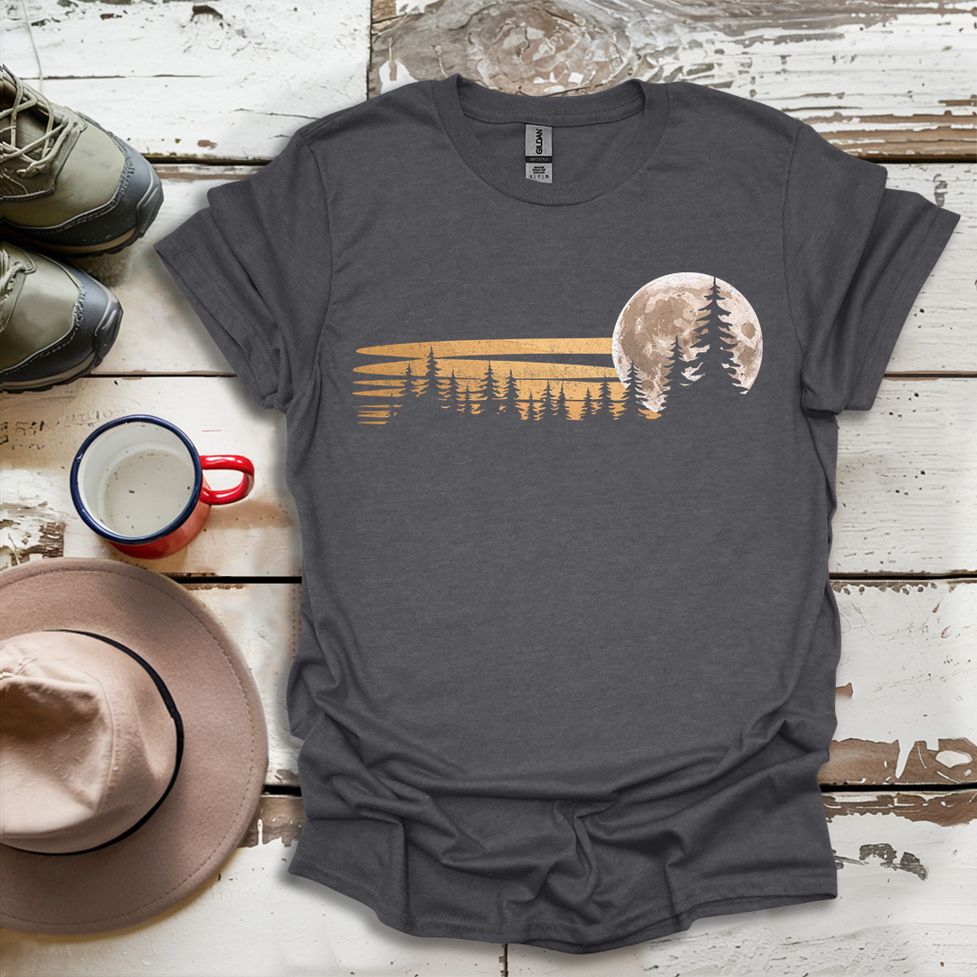 Retro Vintage Trees Outdoor Forest V2 T-Shirt