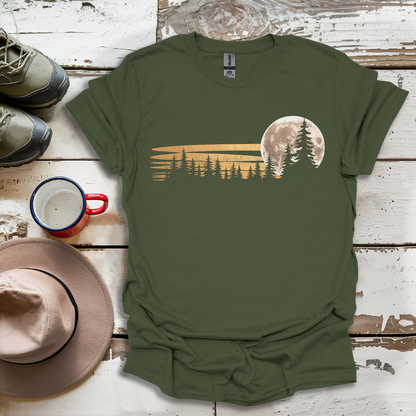 Retro Vintage Trees Outdoor Forest V2 T-Shirt