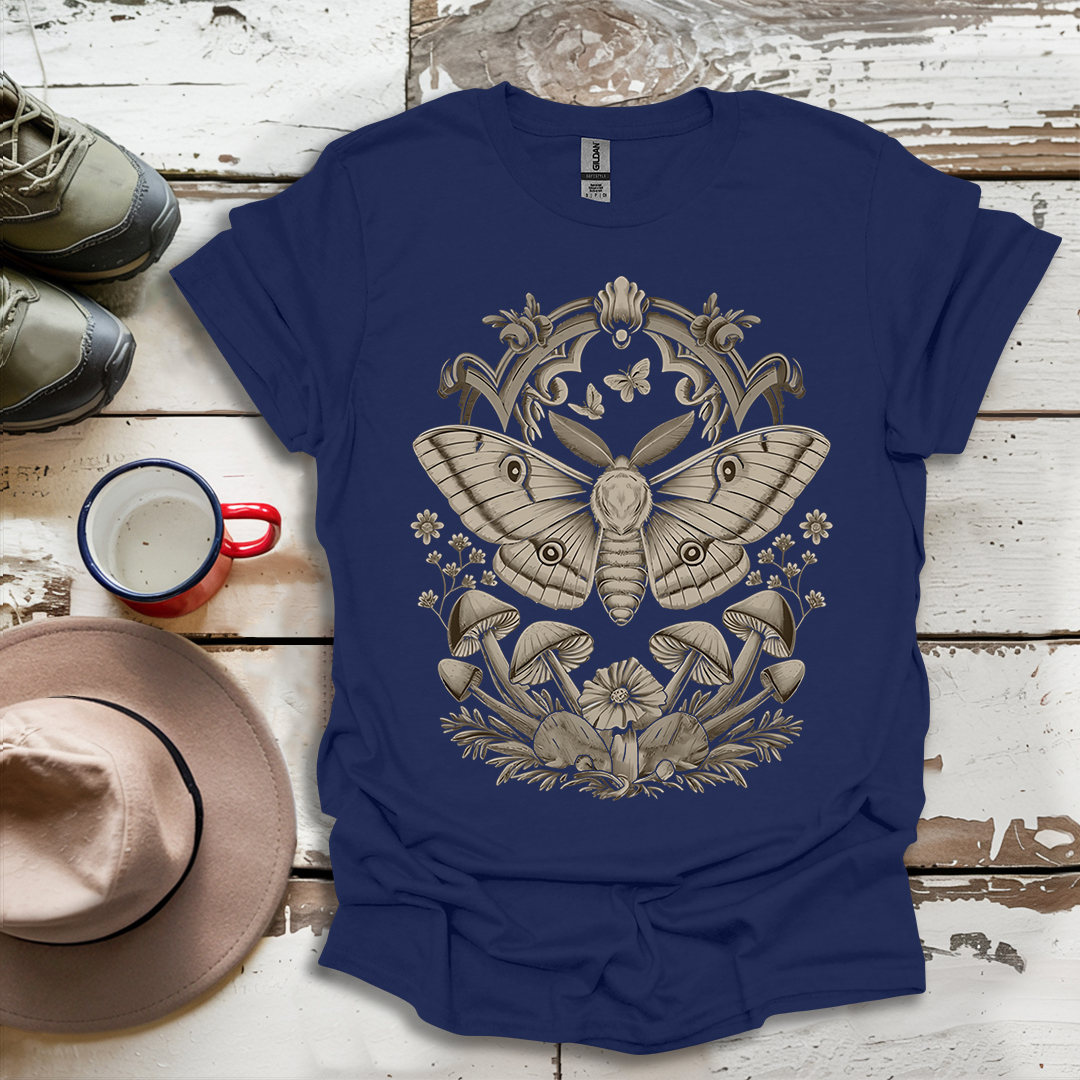 Butterfly Cute Moth Aesthetic Floral Outdoor Forest T-Shirt
