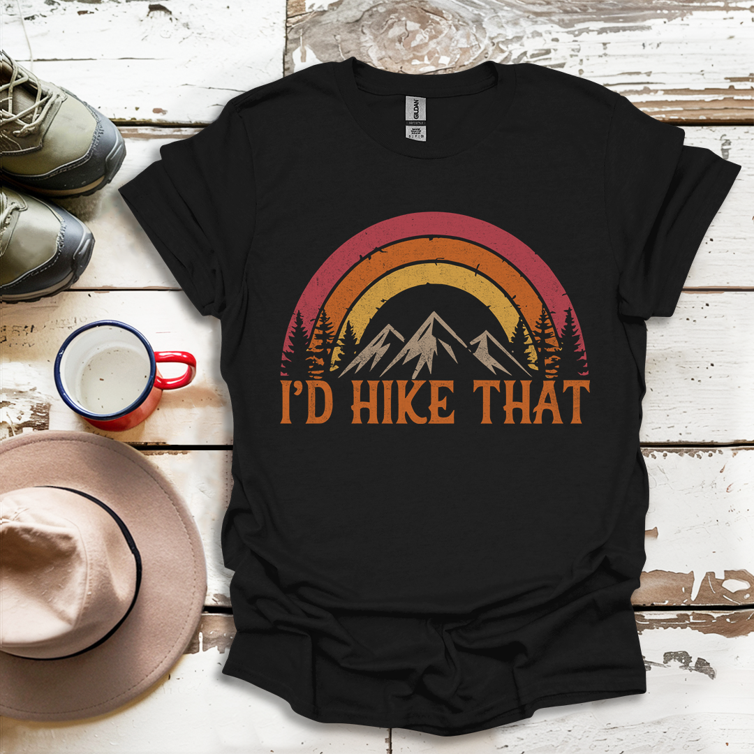 Retro Vinatge Outdoor Nature I'd Hike That V1 T-Shirt