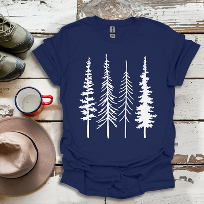 Trees Hiking Hiker Adventures T-Shirt