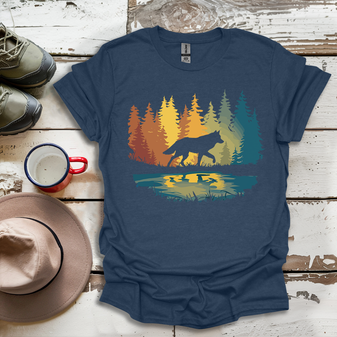 Graphic Wolf Nature Outdoor V1 T-Shirt