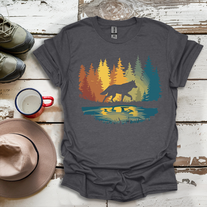 Graphic Wolf Nature Outdoor V1 T-Shirt