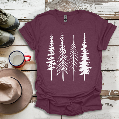 Trees Hiking Hiker Adventures T-Shirt