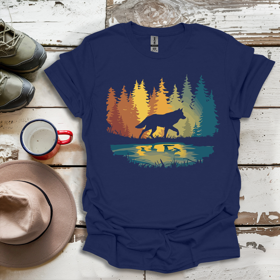 Graphic Wolf Nature Outdoor V1 T-Shirt