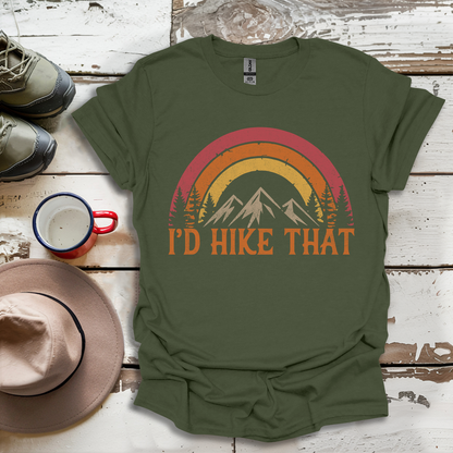 Retro Vinatge Outdoor Nature I'd Hike That V1 T-Shirt