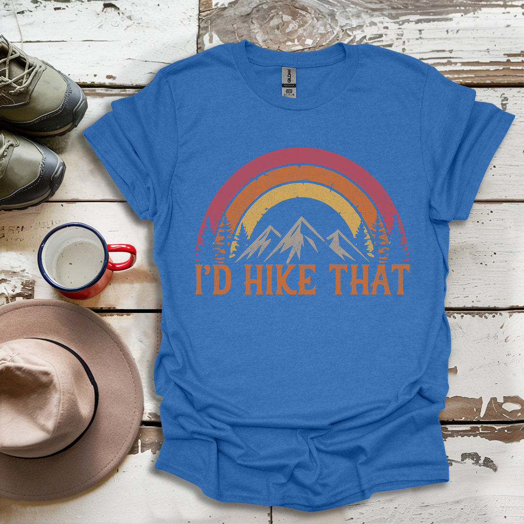 Retro Vinatge Outdoor Nature I'd Hike That V1 T-Shirt