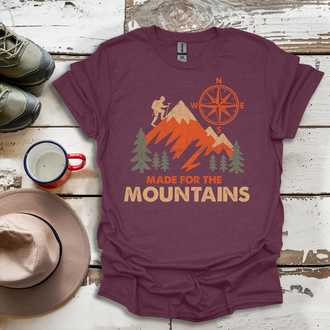 Hiking Outdoor Nature Made For The Mountains V1 T-Shirt