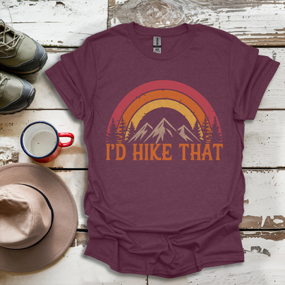 Retro Vinatge Outdoor Nature I'd Hike That V1 T-Shirt