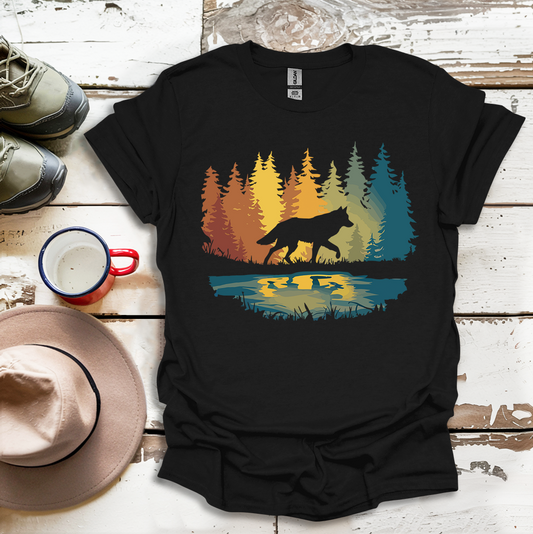 Graphic Wolf Nature Outdoor V1 T-Shirt