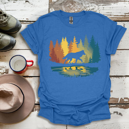 Graphic Wolf Nature Outdoor V1 T-Shirt