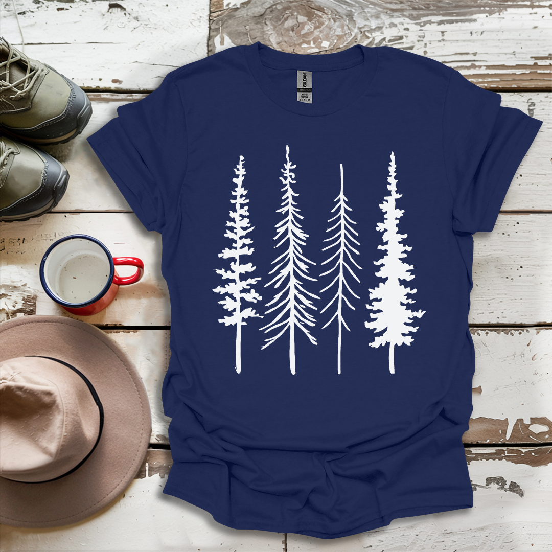 Trees Hiking Hiker Adventures T-Shirt