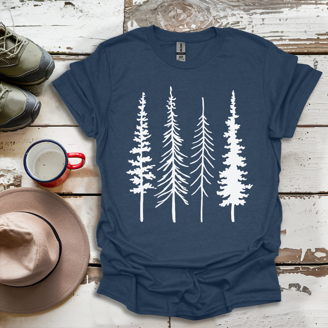 Trees Hiking Hiker Adventures T-Shirt
