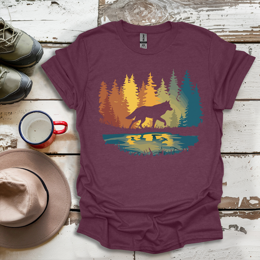 Graphic Wolf Nature Outdoor V1 T-Shirt