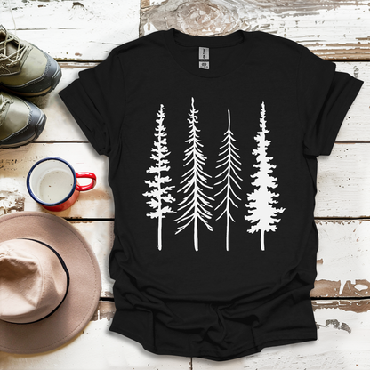 Trees Hiking Hiker Adventures T-Shirt