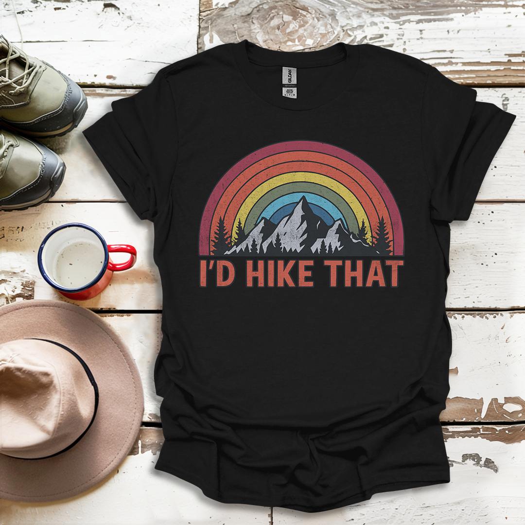Retro Vinatge Outdoor Nature I'd Hike That V2 T-Shirt