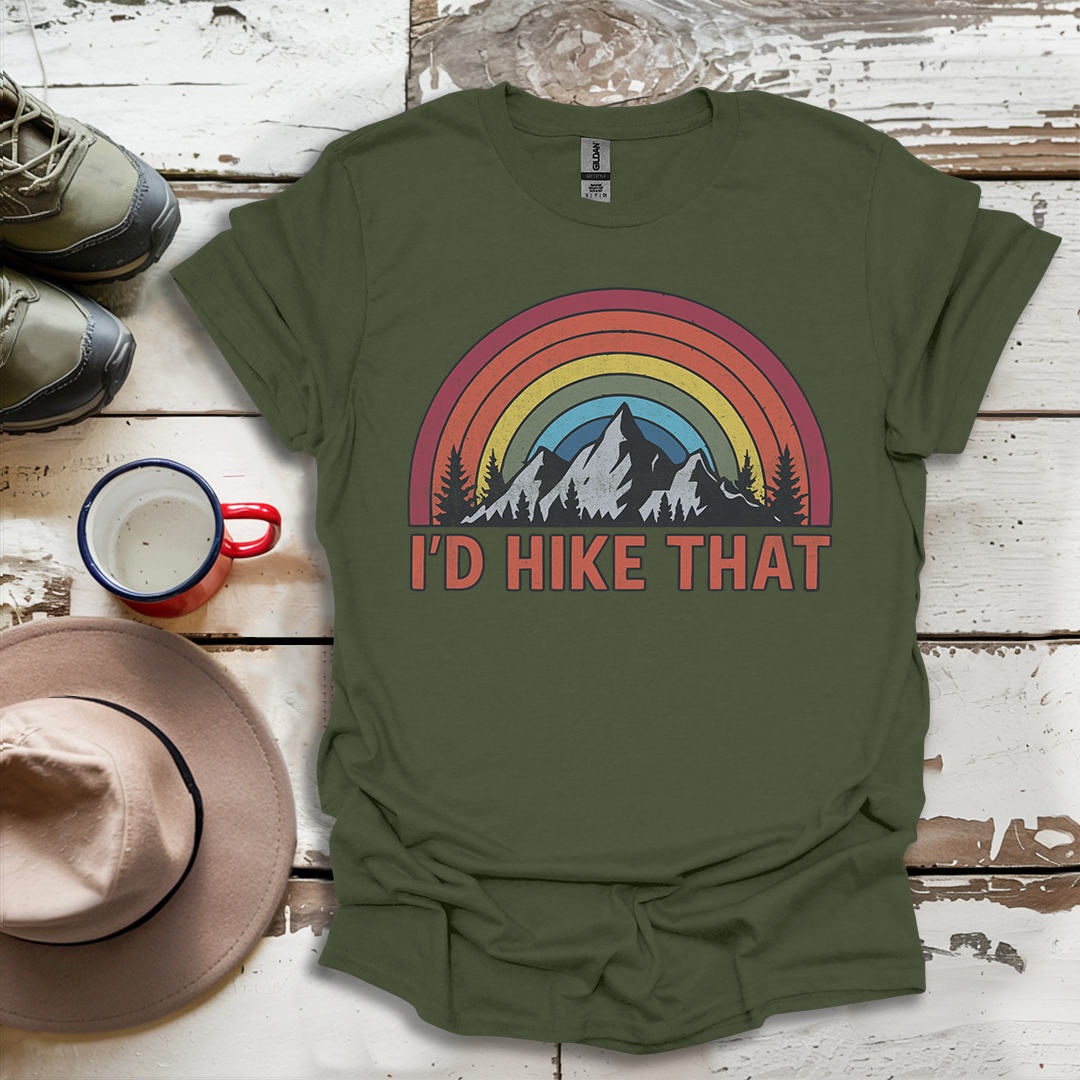 Retro Vinatge Outdoor Nature I'd Hike That V2 T-Shirt