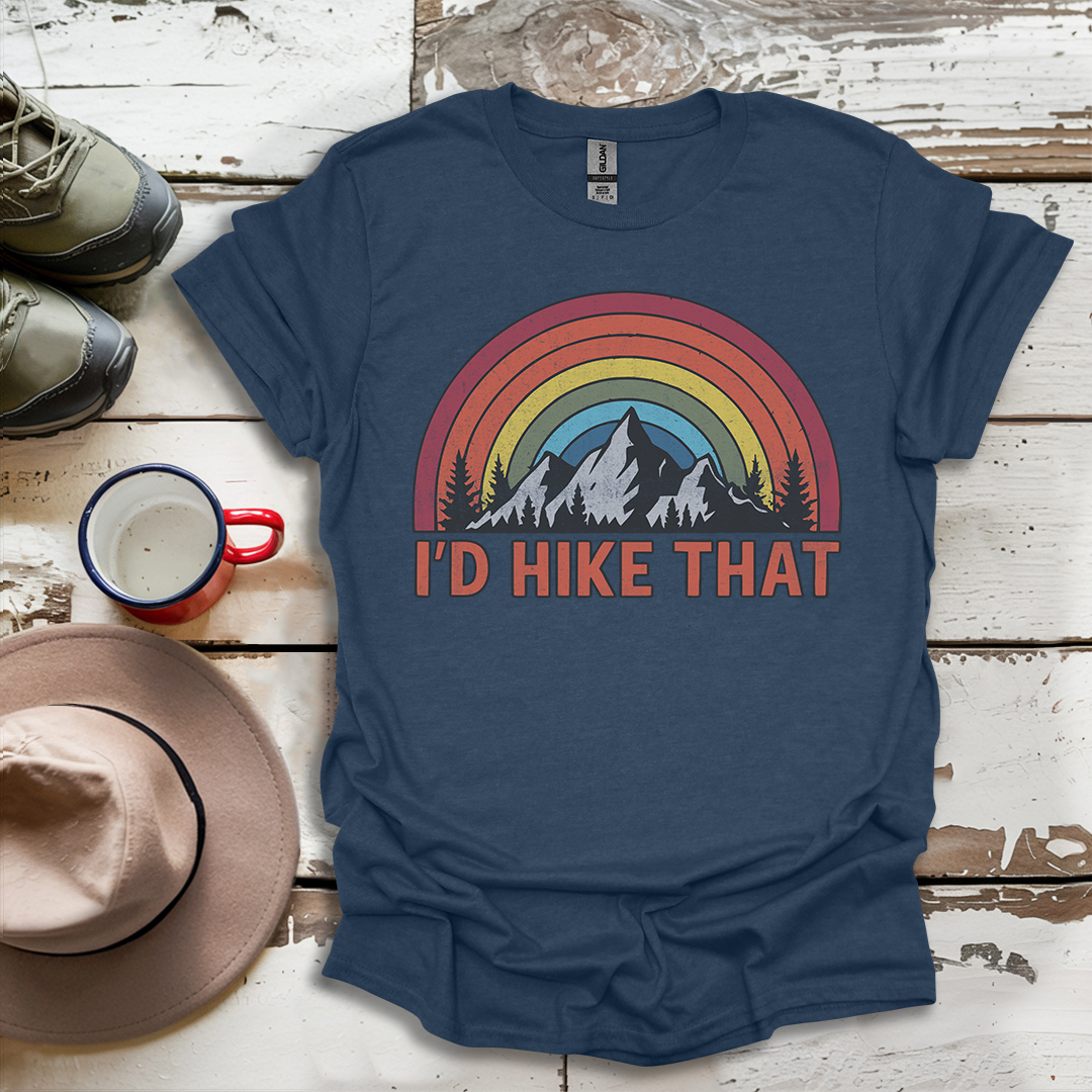 Retro Vinatge Outdoor Nature I'd Hike That V2 T-Shirt