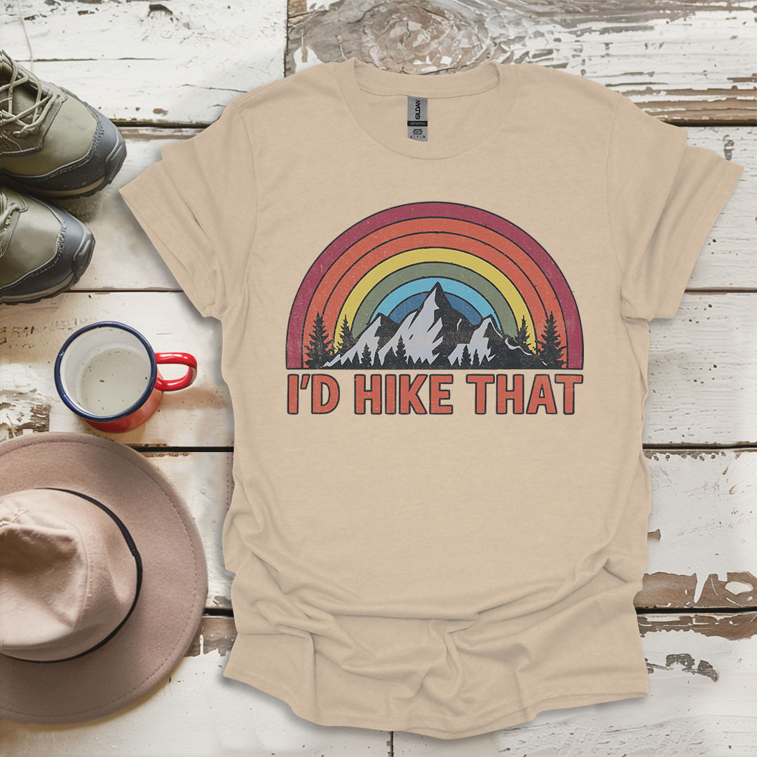 Retro Vinatge Outdoor Nature I'd Hike That V2 T-Shirt