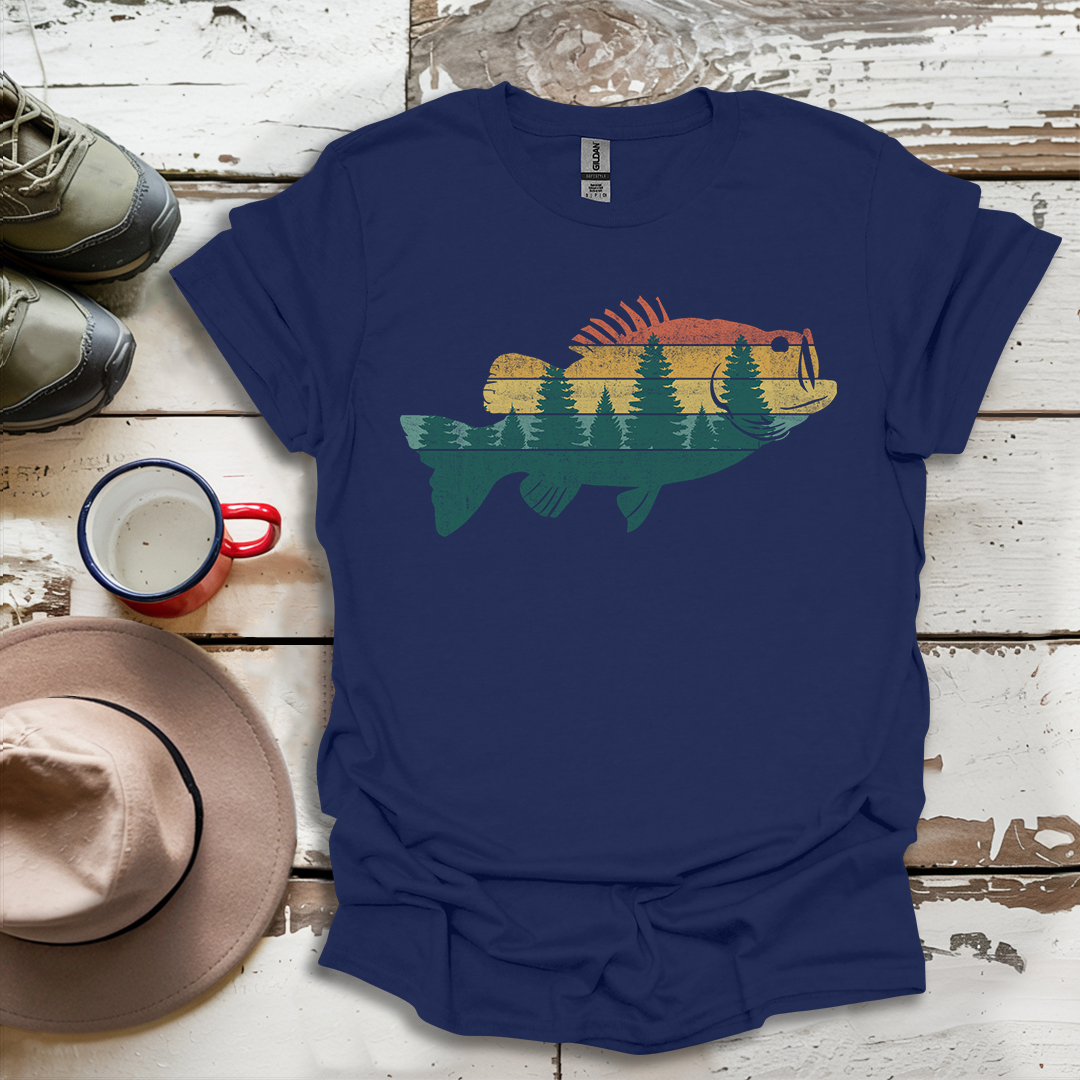 Fly Fishing Outdoor Forest Nature Fisherman Wildlife V2 T-Shirt