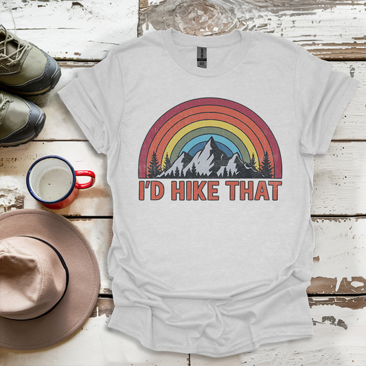 Retro Vinatge Outdoor Nature I'd Hike That V2 T-Shirt