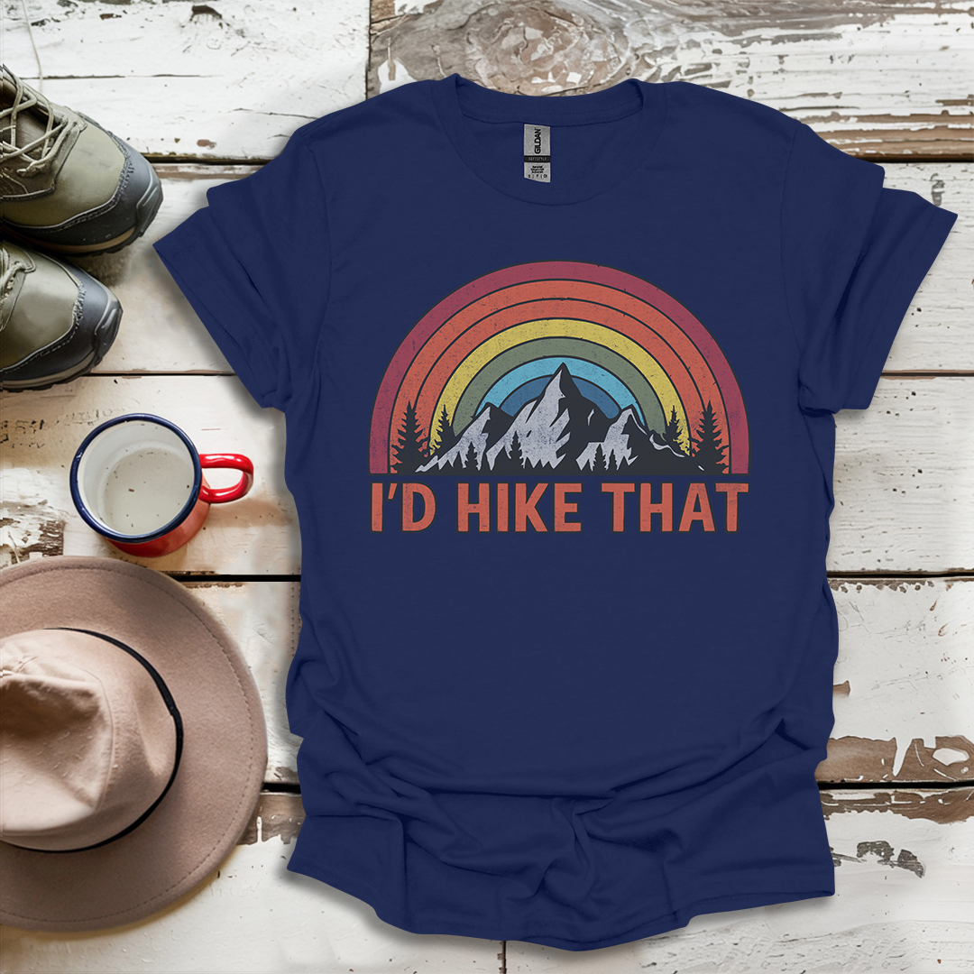 Retro Vinatge Outdoor Nature I'd Hike That V2 T-Shirt