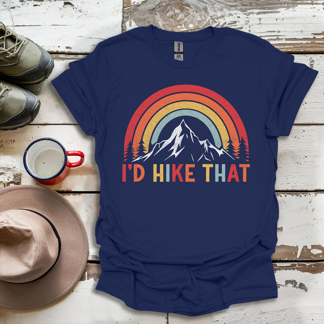 Retro Vinatge Outdoor Nature I'd Hike That V3 T-Shirt