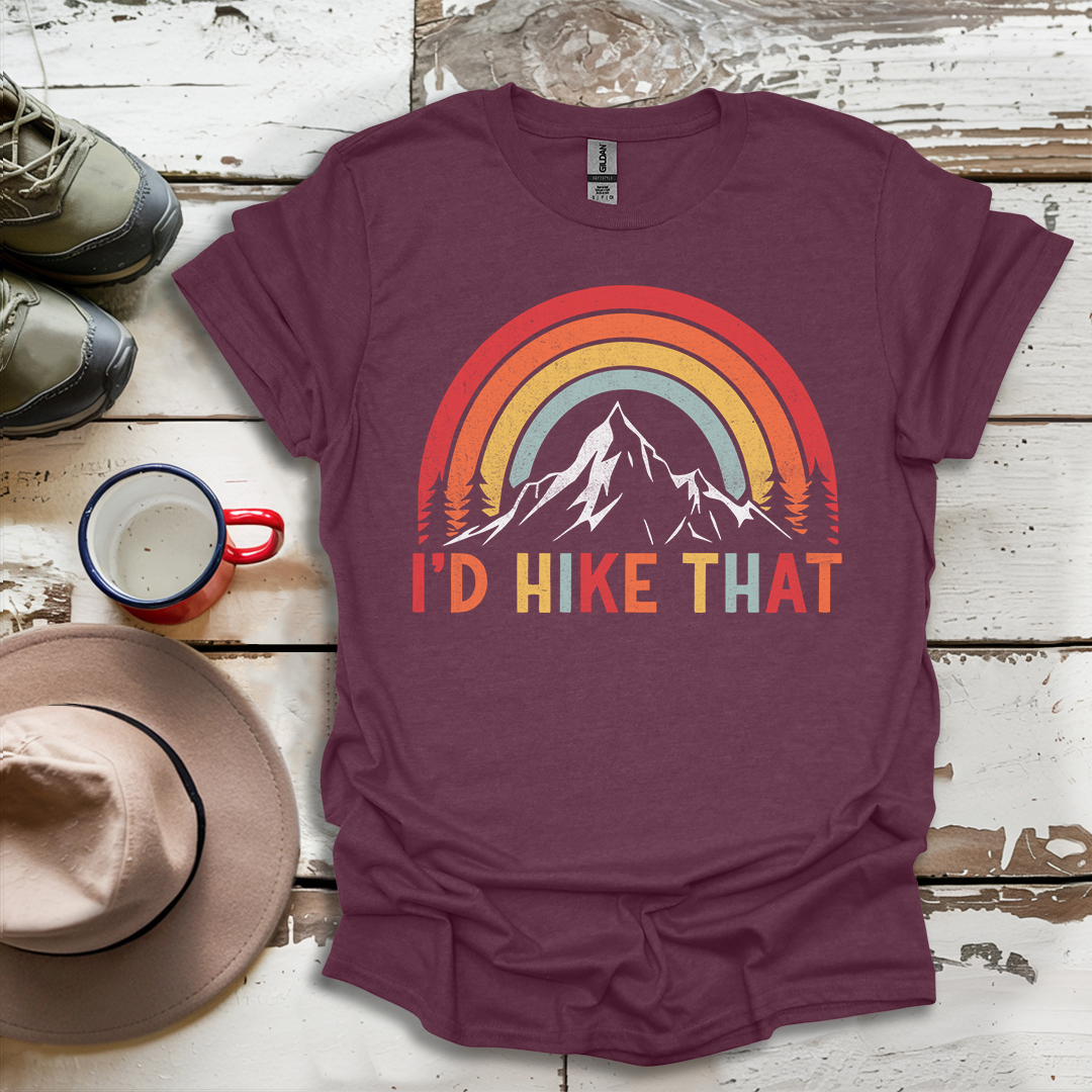 Retro Vinatge Outdoor Nature I'd Hike That V3 T-Shirt