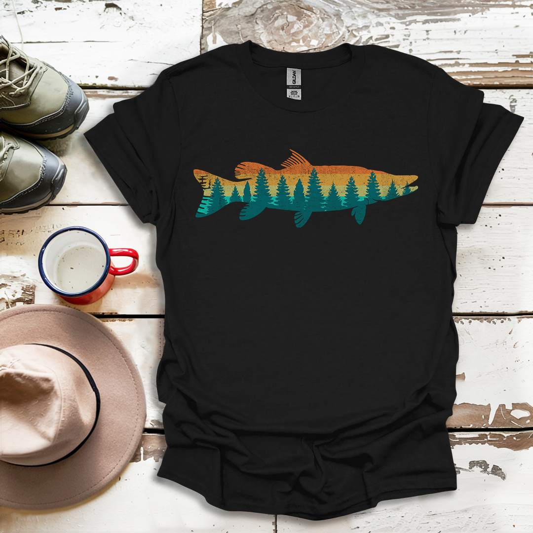 Fly Fishing Outdoor Forest Nature Fisherman Wildlife V3 T-Shirt