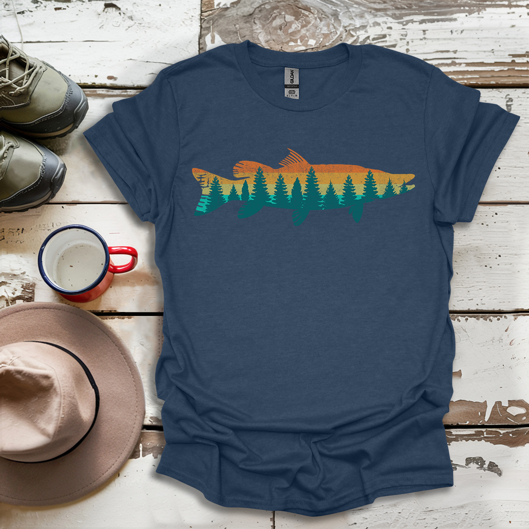 Fly Fishing Outdoor Forest Nature Fisherman Wildlife V3 T-Shirt