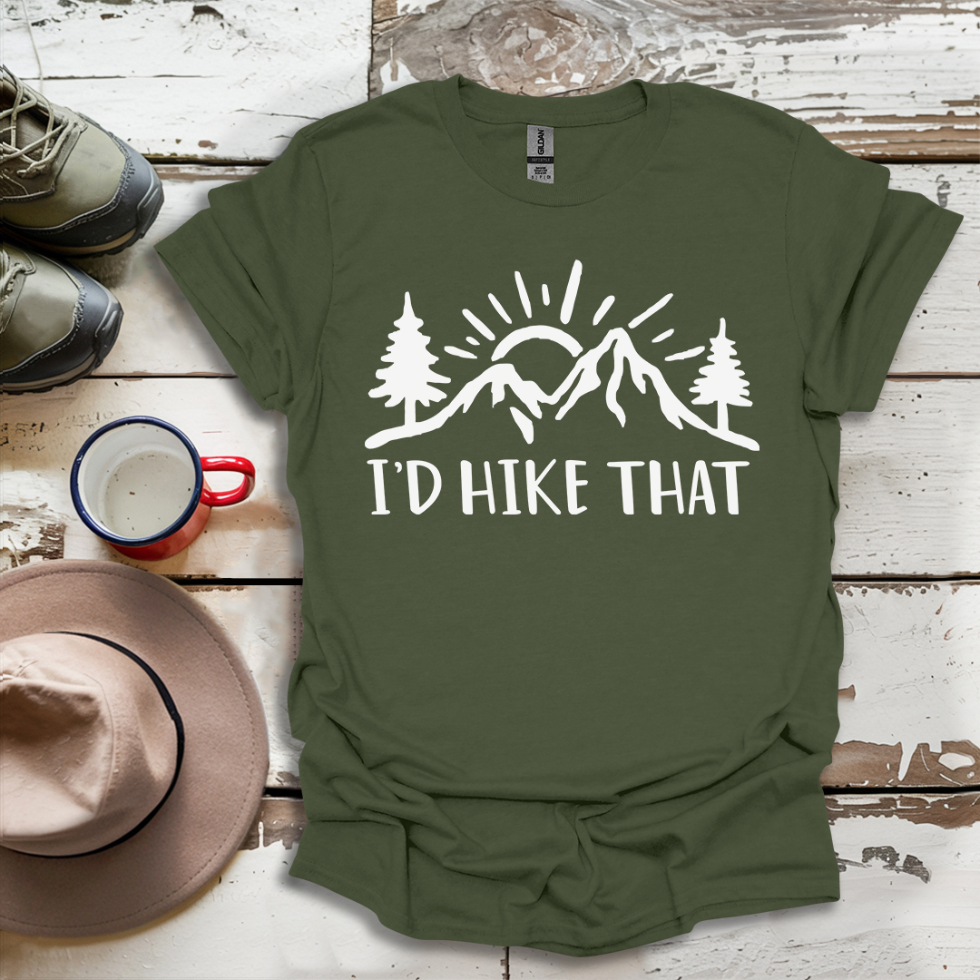 Retro Vinatge Outdoor Nature I'd Hike That V4 T-Shirt