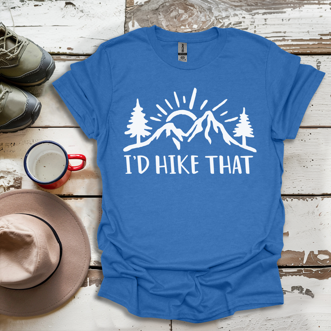 Retro Vinatge Outdoor Nature I'd Hike That V4 T-Shirt
